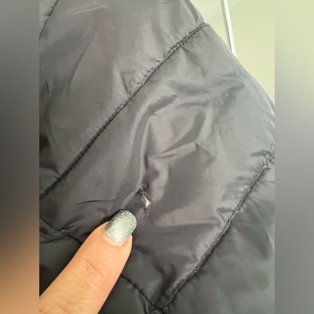 Down Puffer Black Quilted Jacket. - image 8